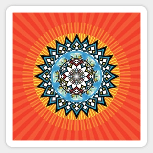 Digital art mandala Sticker